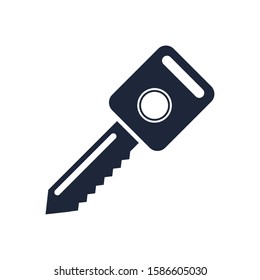 key car flat style icon vector illustration design