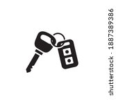 key car icon symbol sign vector