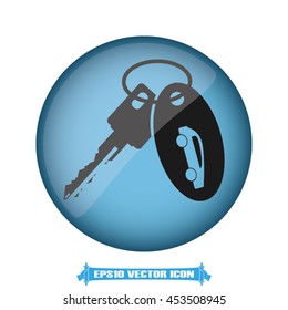 Key car icon vector illustration EPS 10.