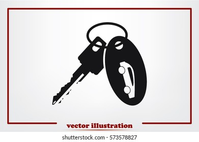 key car icon vector illustration EPS 10