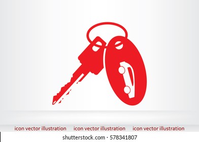 key car icon vector illustration.
