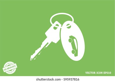 key car icon vector illustration EPS 10