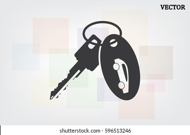 key car icon vector illustration EPS 10