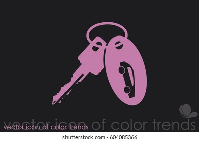 key car icon vector illustration.