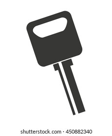key car isolated icon design, vector illustration  graphic 