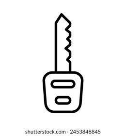 Plantilla de ilustración de diseño de Vector de ícono de línea de coche clave