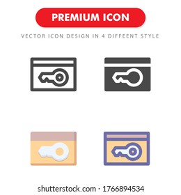 key card icon pack isolated on white background. for your web site design, logo, app, UI. Vector graphics illustration and editable stroke. EPS 10.