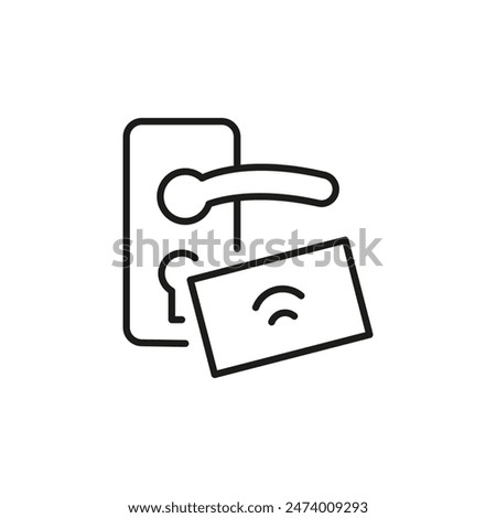 Key Card icon. Simple key card icon for social media, app, and web design. Vector illustration.