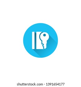 key card icon vector illustration