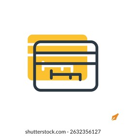 ícone de cartão de chave ilustração vetorial. símbolo de cartão de chave isolado no fundo branco