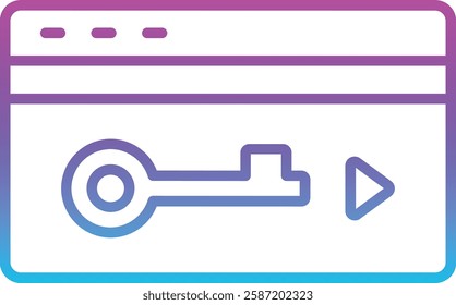Key Card vector icon. Can be used for printing, mobile and web applications.