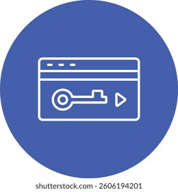 Key Card vector icon. Can be used for printing, mobile and web applications.