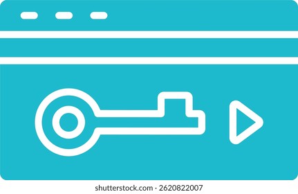 Icono de Vector de tarjeta de llave. Se puede utilizar para aplicaciones de impresión, móviles y de Web.