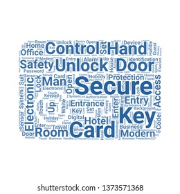 key card word cloud. tag cloud about key card
