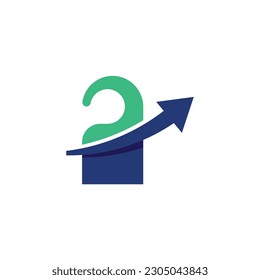 Key chain with Arrow Up Icon Logo Design Element. Suitable for Financial, Investment, Bank, and Trading Business Company
