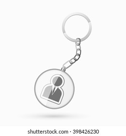Key chain with businessman
