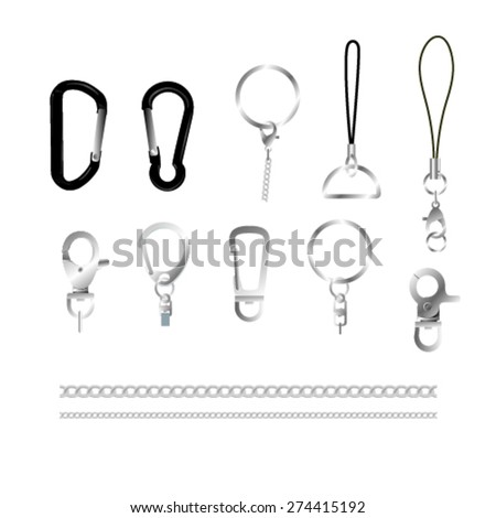 key chain / holder parts mock up 商業照片 © 