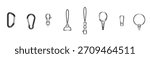 KEY CHAIN HOLDER PARTS VECTOR