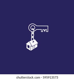 key, chain, house, icon