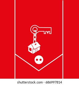 key, chain, house icon