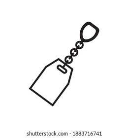 Key chain icon design. vector illustration