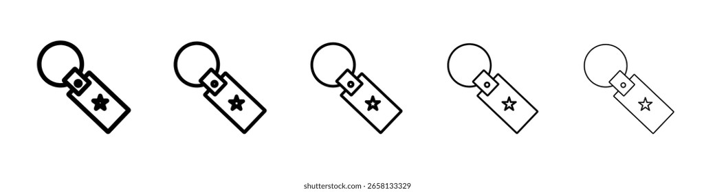Logotipo del conjunto de ilustración plana del icono de la cadena dominante