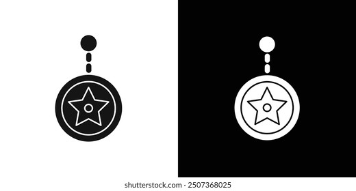 Key Chain Icon flat line symbol set.