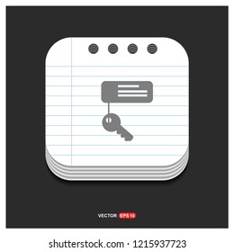 Key Chain Icon - Free vector icon