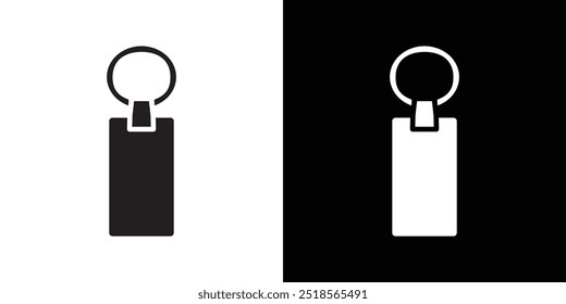 Key Chain Icon Vector flat thin line illustration