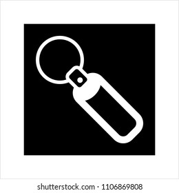 Key Chain, Key Ring Vector Art Illustration