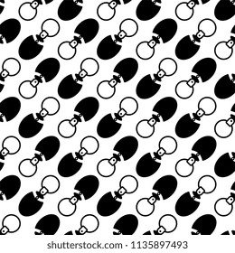Key Chain Seamless Pattern, Key Ring Vector Art Illustration