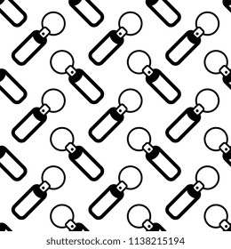 Key Chain Seamless Pattern, Key Ring Vector Art Illustration