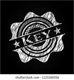 Key chalk emblem