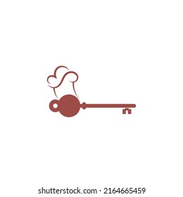 Key and Chef logo concept design illustration vector