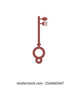 Key and Chef logo concept design illustration vector