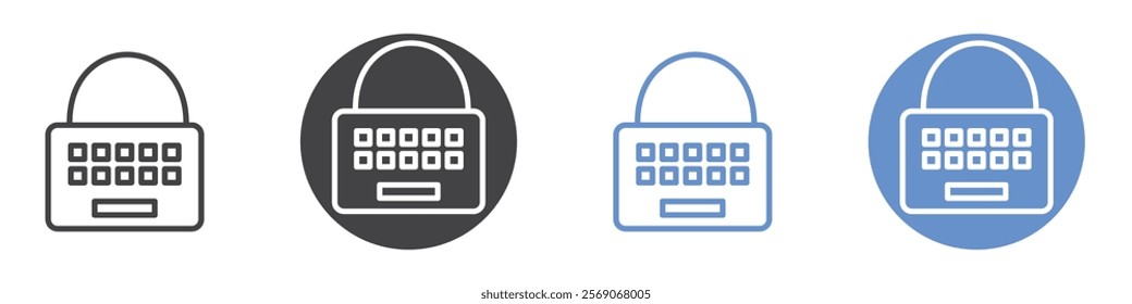 Key cip icon vector symbol outline sign