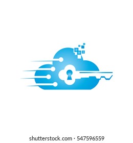 key in cloud logo to business technology