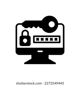 Key Code icon in vector. Logotype