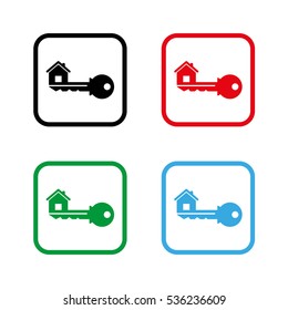 key -  color vector icon