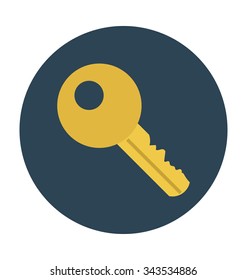 Key Colored Vector Illustration 