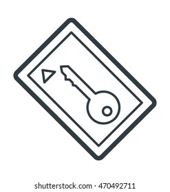 Key Colored Vector Illustration