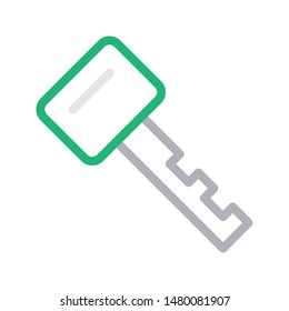 key colour line vector icon