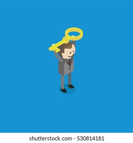 key concept business man