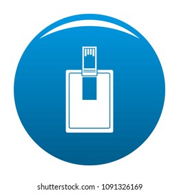 Key connector icon. Simple illustration of key connector vector icon for any design blue