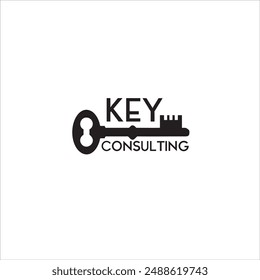 Logotipo de Key Consulting con un icono de llave negra sobre fondo blanco