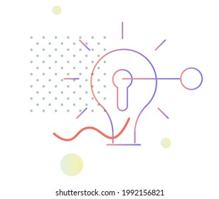 Clave para la idea creativa - Ilustración como archivo EPS 10