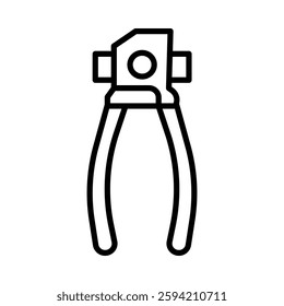 Key cutter Vector Line Icon Design