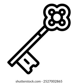 Key Cyber Security icon illustration