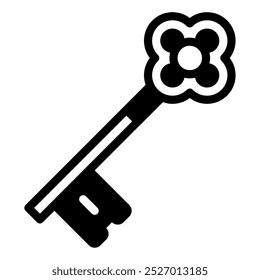 Key Cyber Security icon illustration