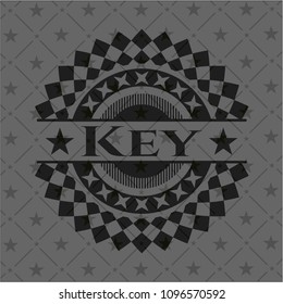  Key dark emblem. Retro